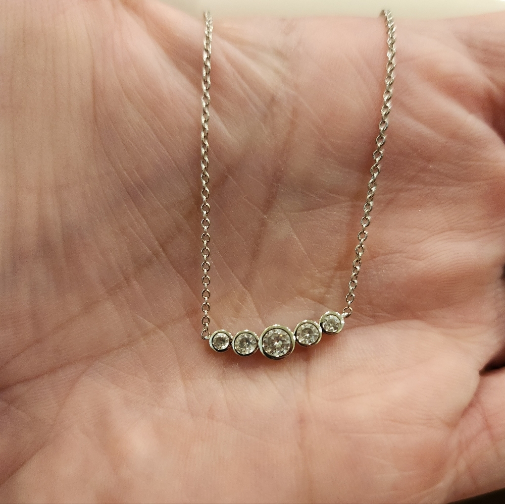 Eliot Danori 5 Stone CZ Necklace